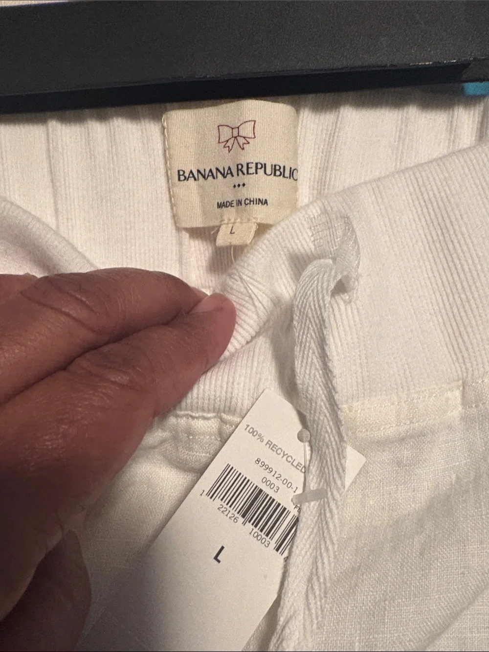 Banana Republic Wide-Leg Drawstring Linen Pants
